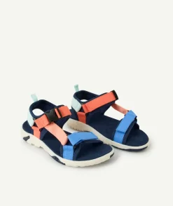 Sandales garçon multicolores à scratch