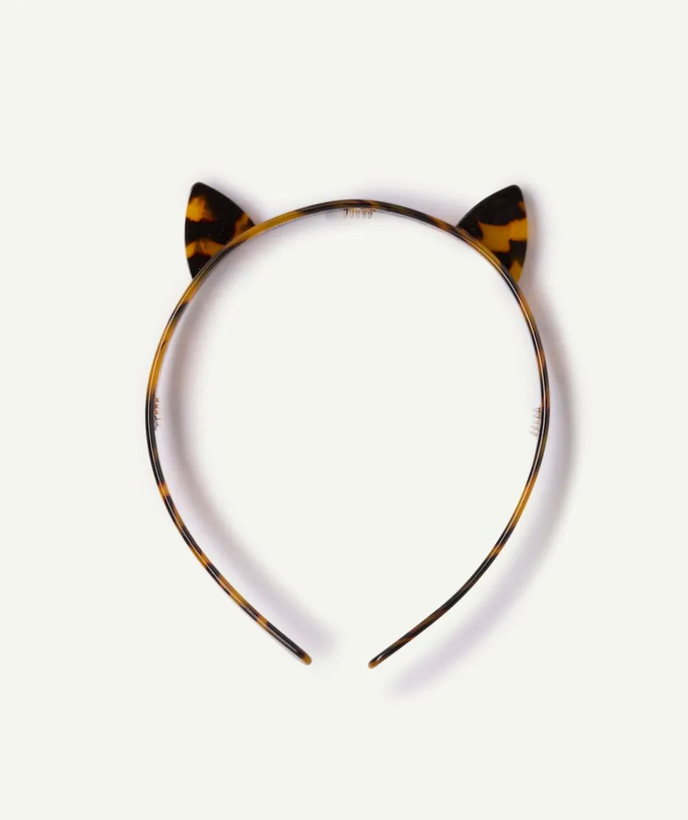 Serre-tête fille imprimé écaille oreilles chat
