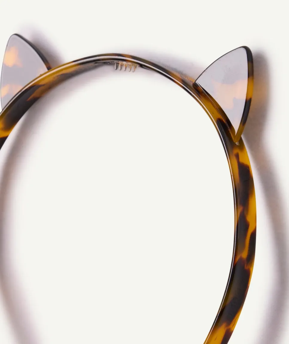 Serre-tête fille imprimé écaille oreilles chat