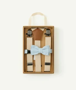 Set de bretelles et nœud papillon bébé garçon