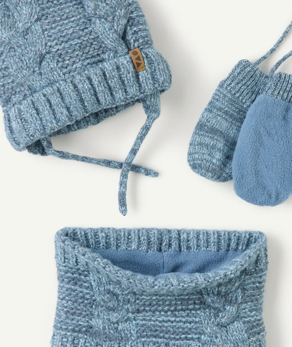 Set tricot bébé garçon bleu