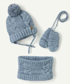 Set tricot bébé garçon bleu
