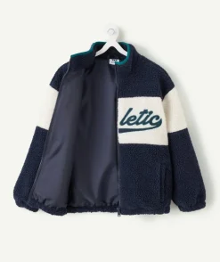 Sherpa garçon zippé colorblock marine