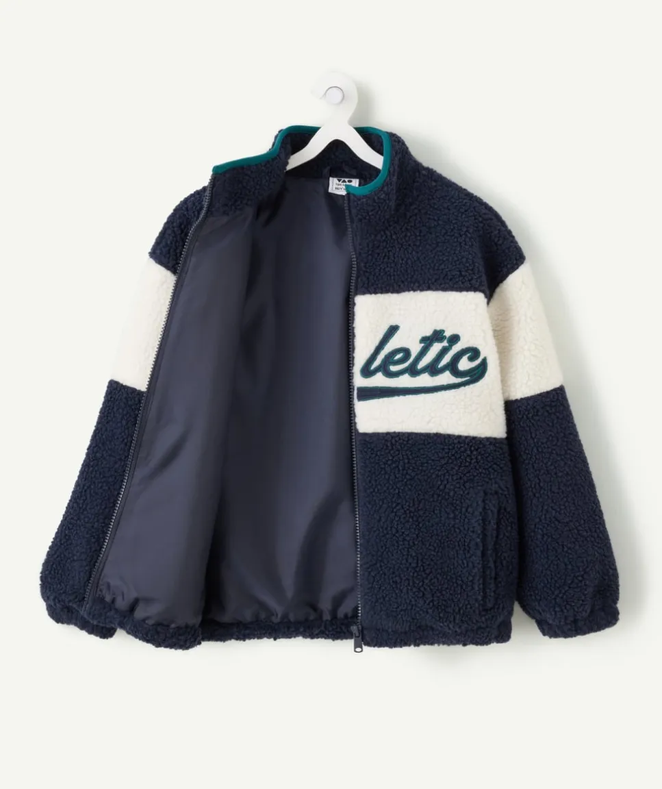 Sherpa garçon zippé colorblock marine