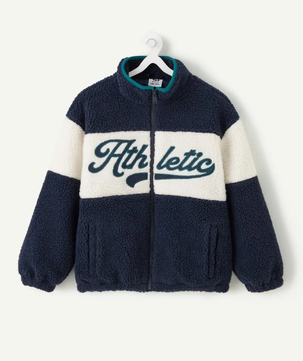 Sherpa garçon zippé colorblock marine