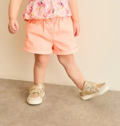 Short bébé fille couleur pêche