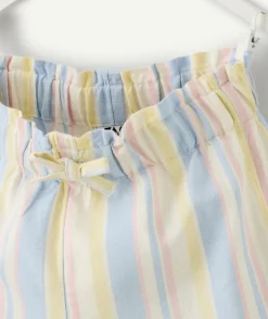 Short bébé fille rayé