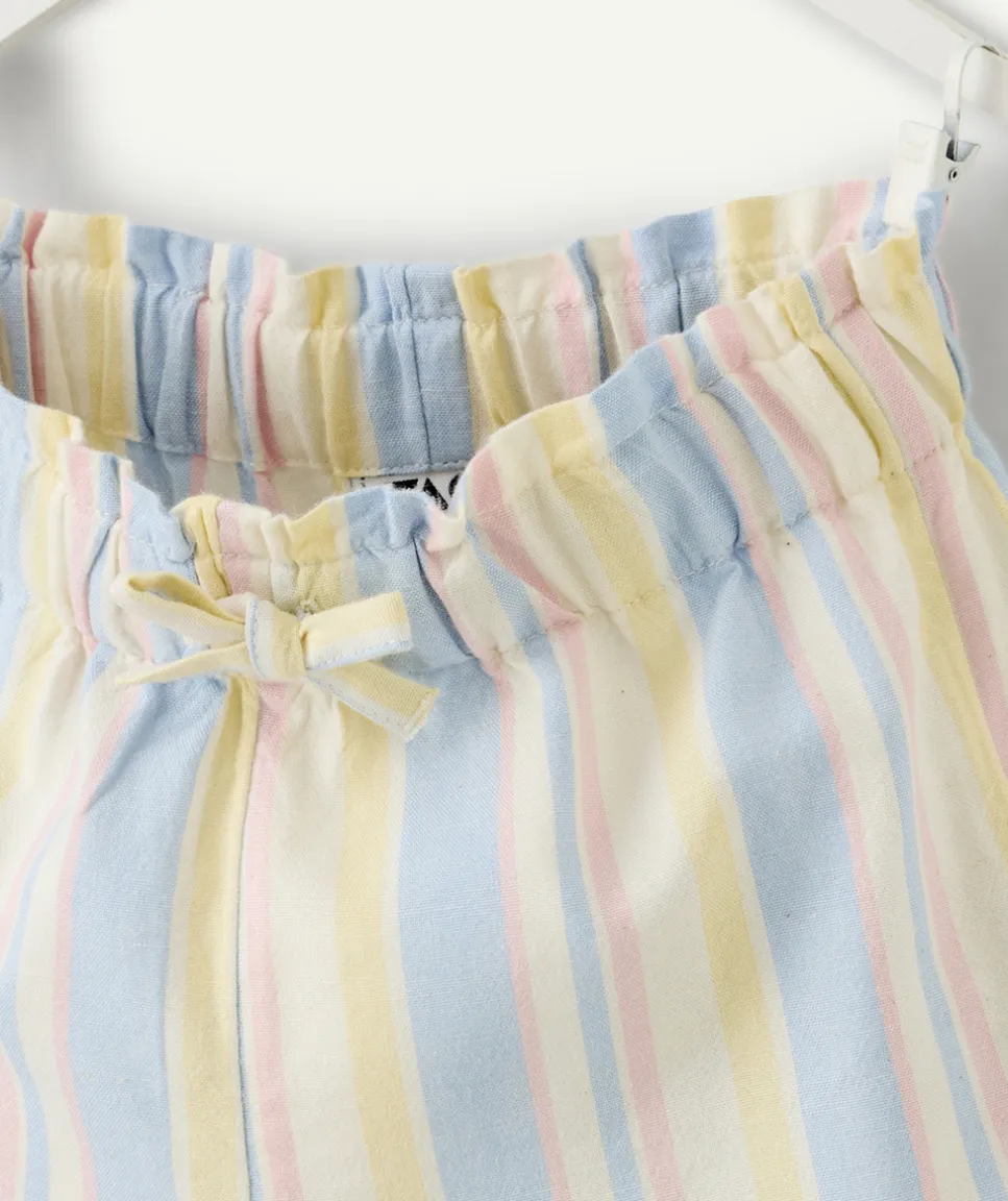 Short bébé fille rayé