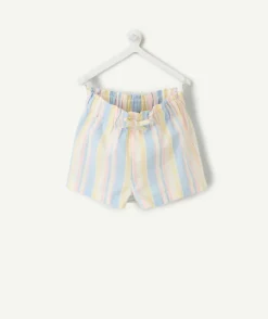 Short bébé fille rayé