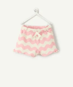 Short bébé fille rayé rose