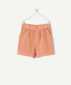 Short bébé garçon coton terracotta
