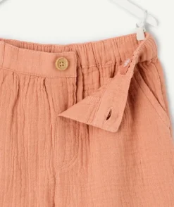 Short bébé garçon coton terracotta