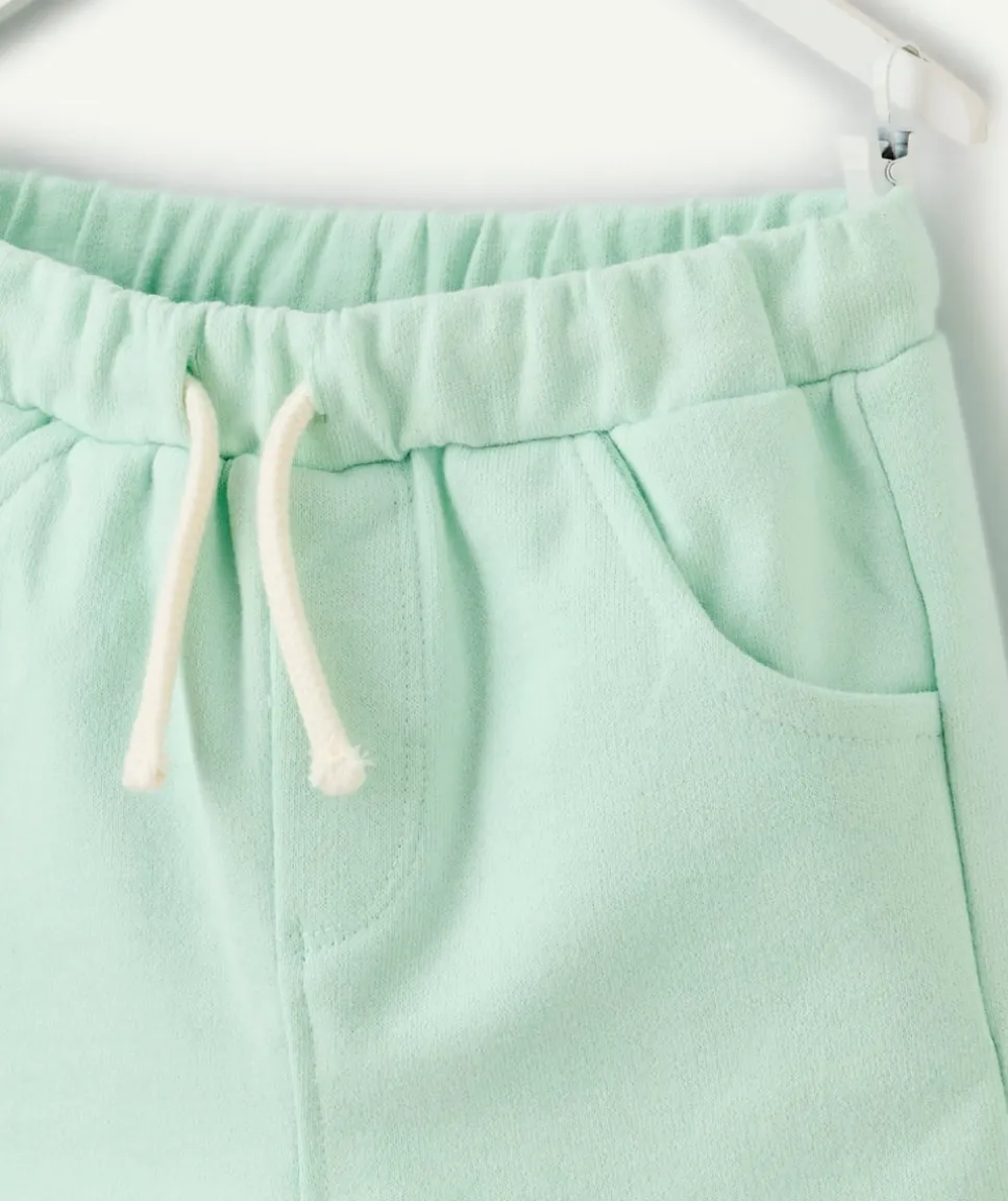 Short bébé garçon en coton vert