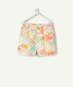 Short bébé garçon imprimé palmiers colorés
