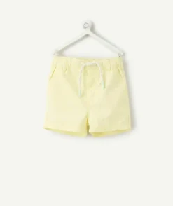 Short bébé garçon jaune à cordon