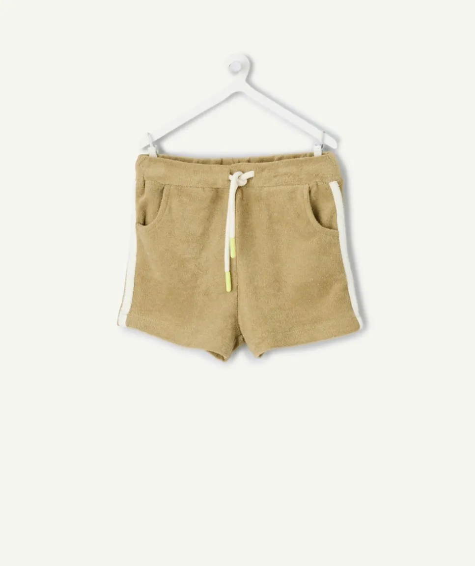Short bébé garçon éponge vert sauge