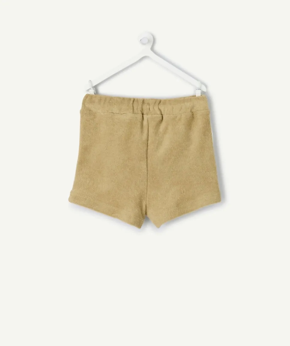 Short bébé garçon éponge vert sauge