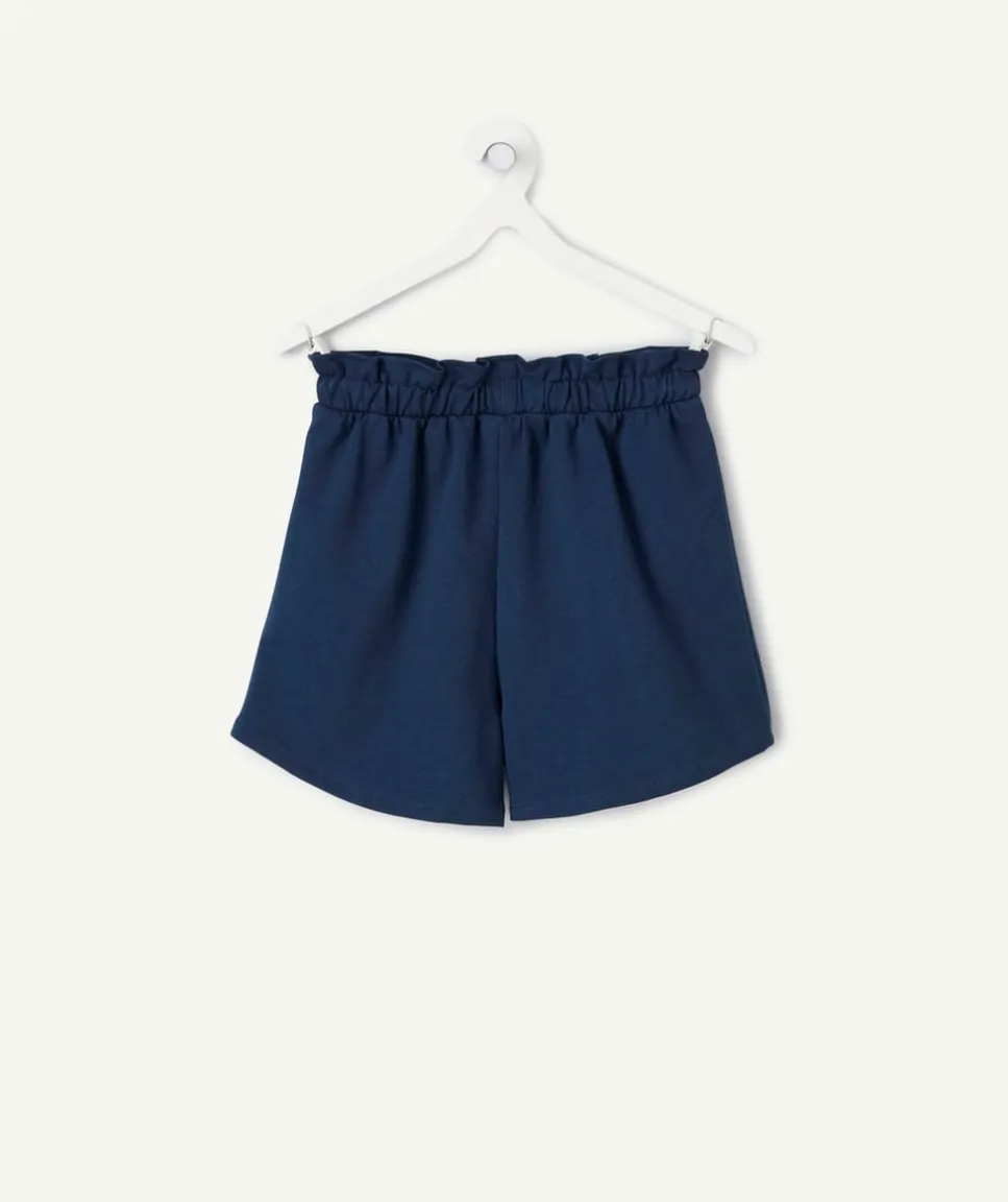 Short bleu fille imprimé cœurs coupe du monde france
