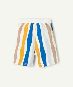 Short de bain bébé garçon avec rayures colorées