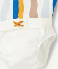 Short de bain bébé garçon avec rayures colorées