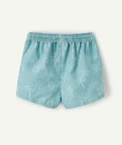 Short de bain bébé garçon imprimé bleu