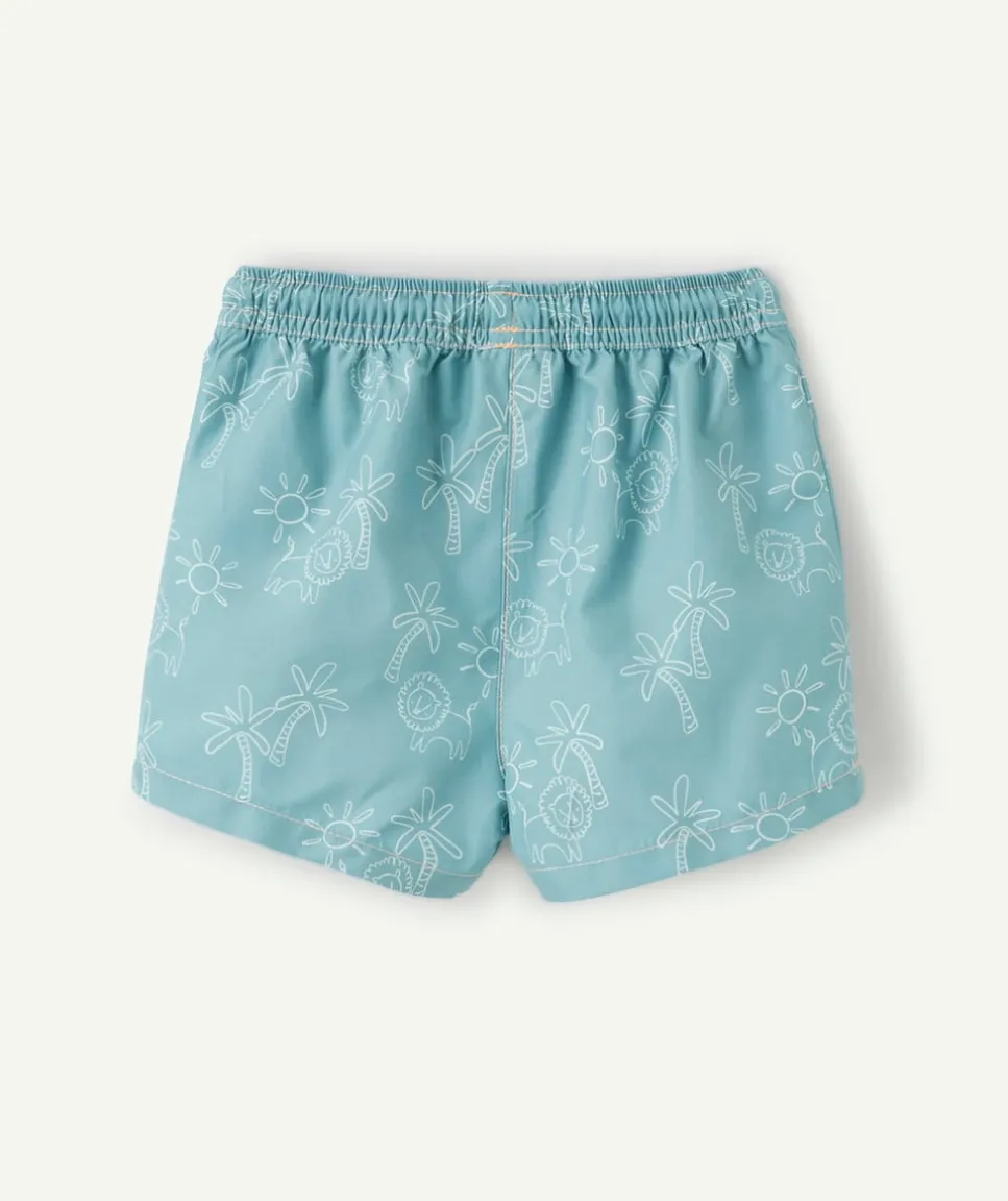 Short de bain bébé garçon imprimé bleu