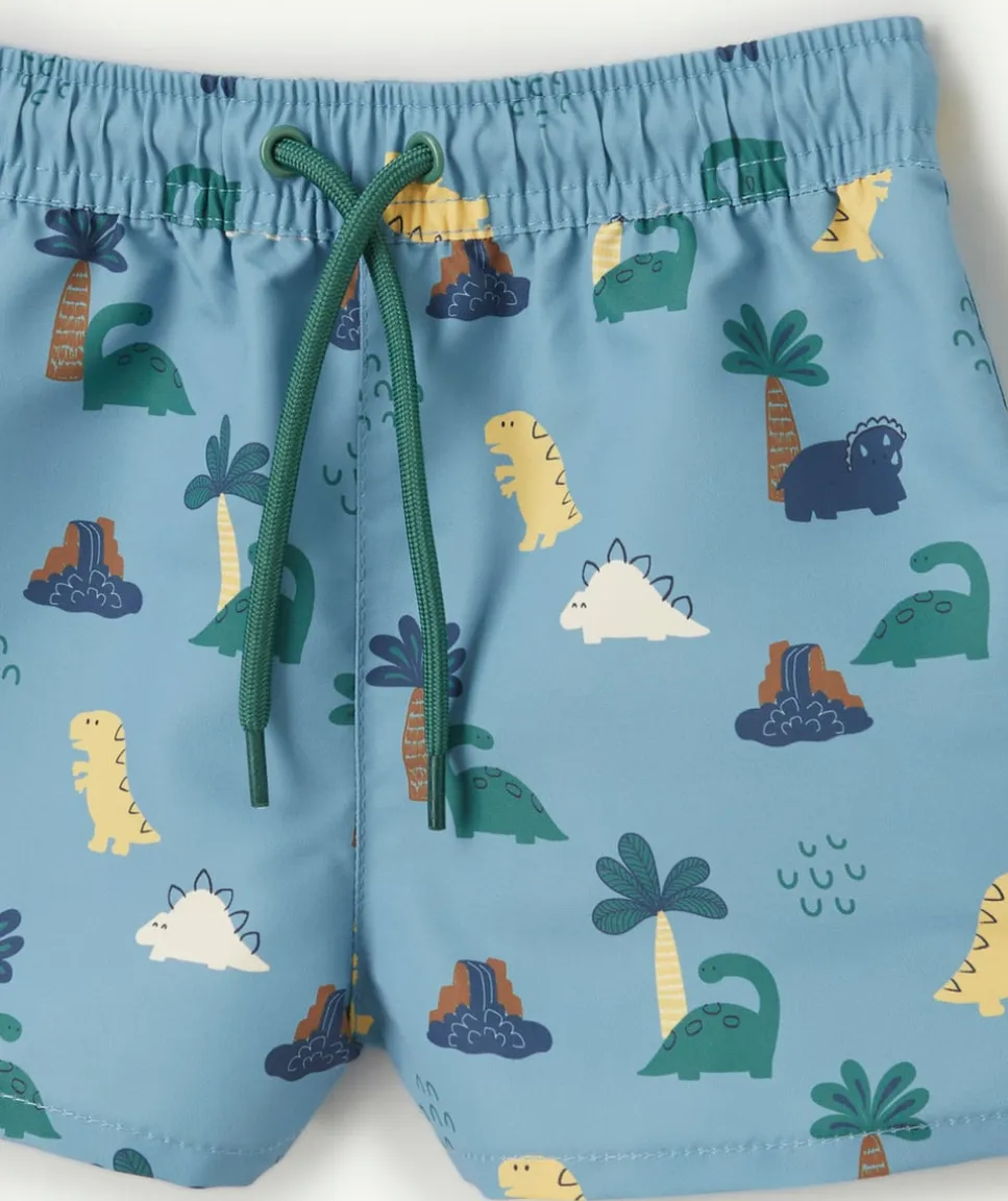 Short de bain bébé garçon imprimé dinosaures