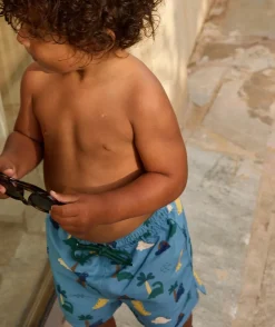 Short de bain bébé garçon imprimé dinosaures