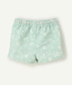 Short de bain bébé garçon vert motifs animaux