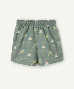Short de bain garçon imprimé jungle