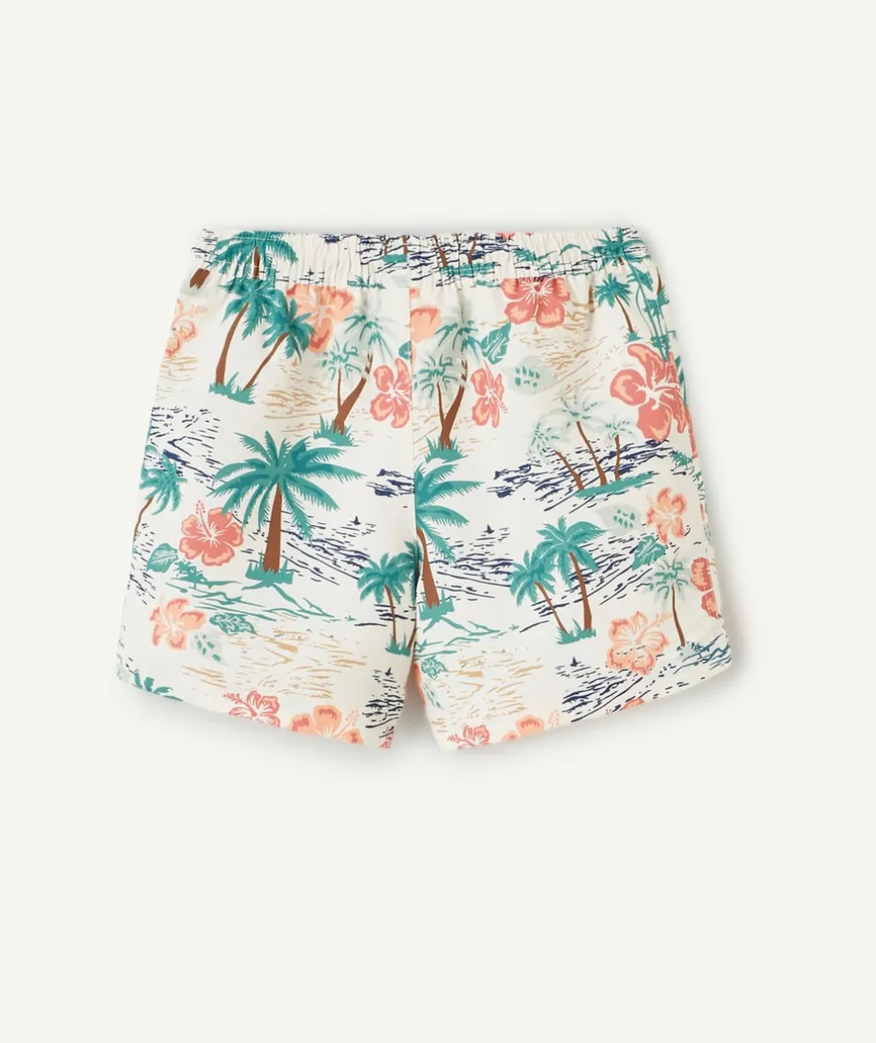 Short de bain garçon imprimé tropical