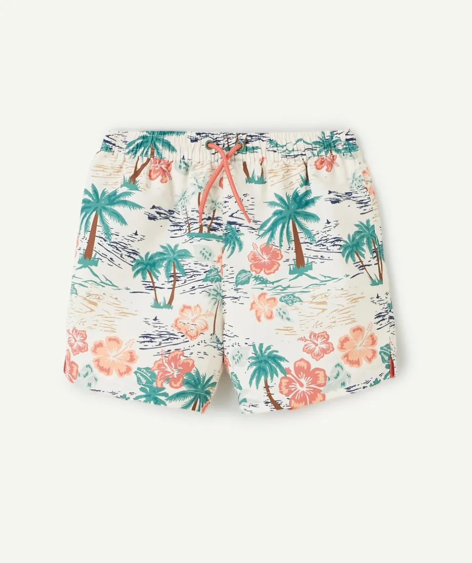 Short de bain garçon imprimé tropical