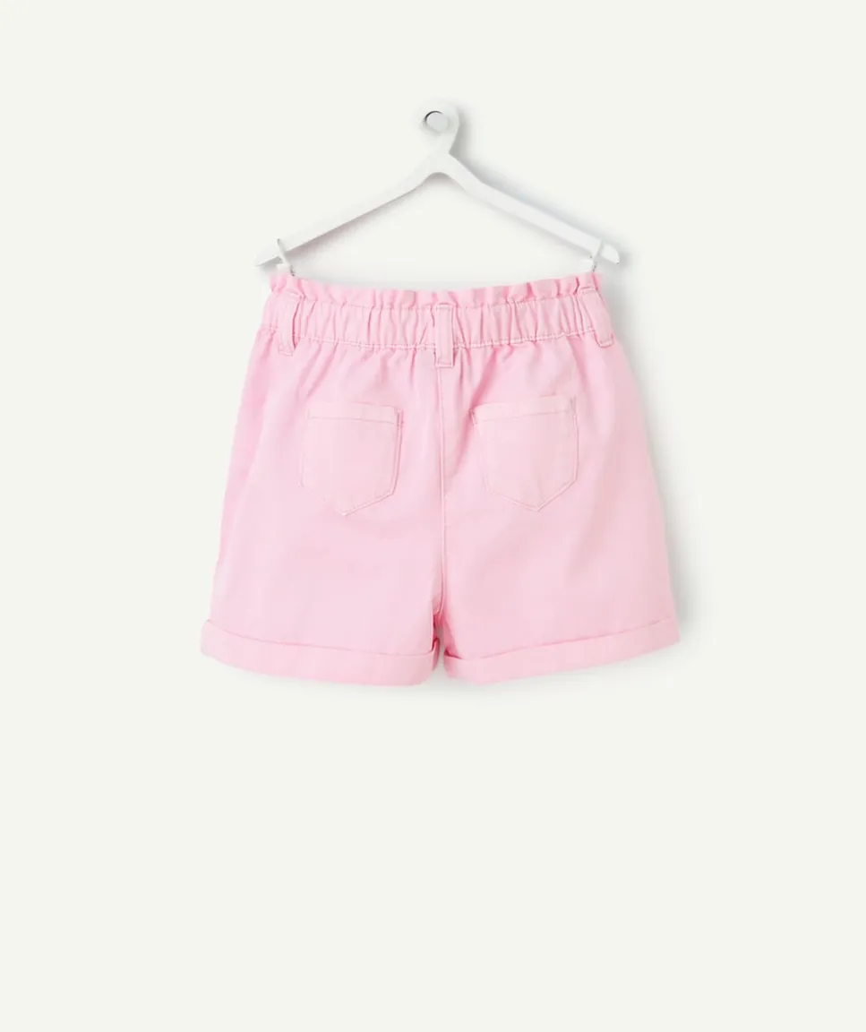 Short droit bébé fille rose