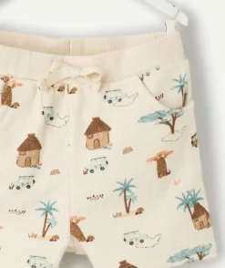 Short en coton bébé garçon imprimé safari