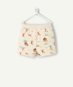 Short en coton bébé garçon imprimé safari