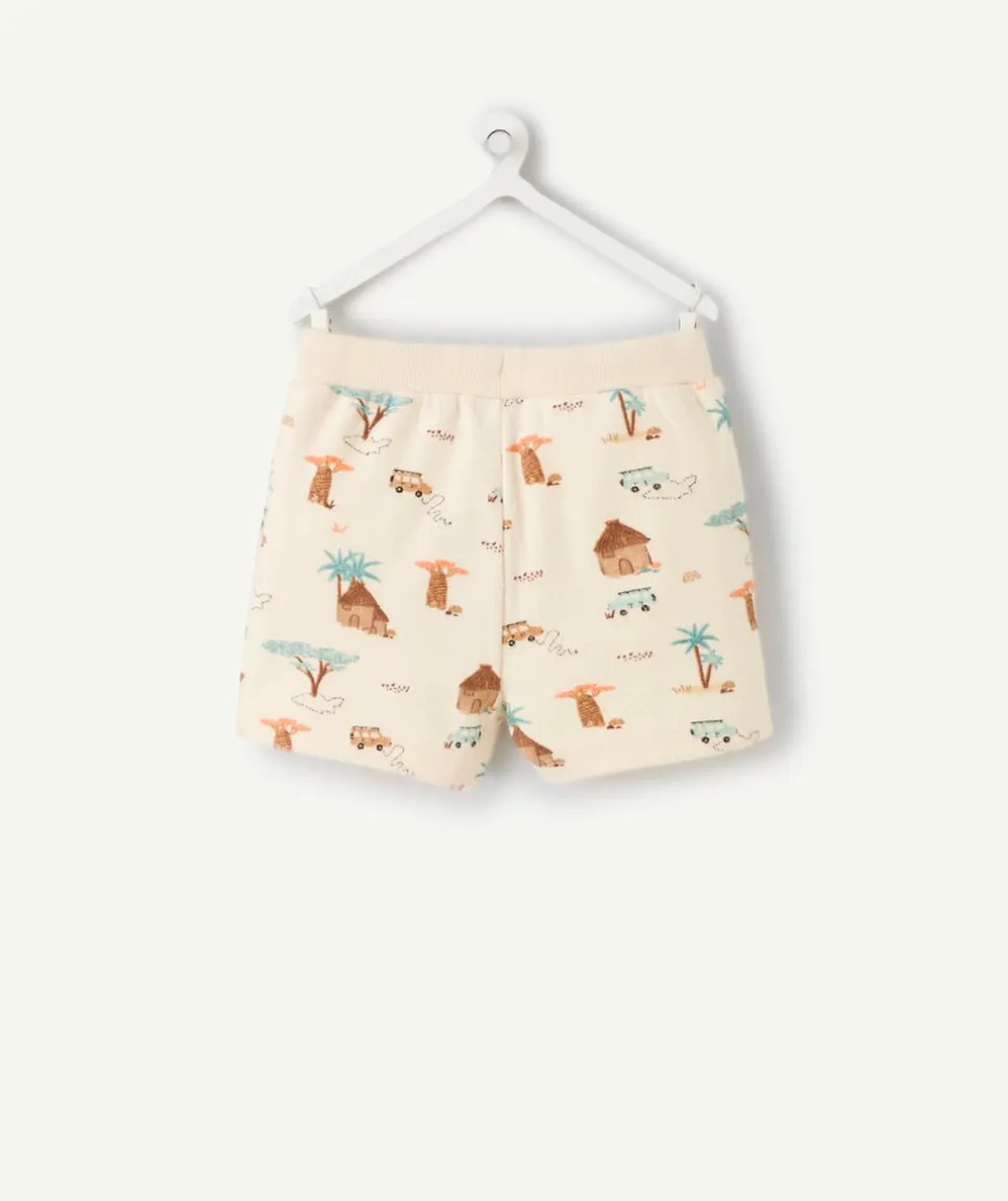 Short en coton bébé garçon imprimé safari