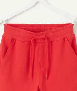 Short en coton garçon rouge