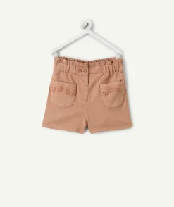 Short en jean bébé fille marron