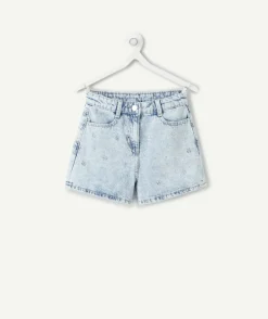 Short fille jean avec studs