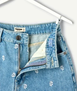 Short fille mom jean imprimé
