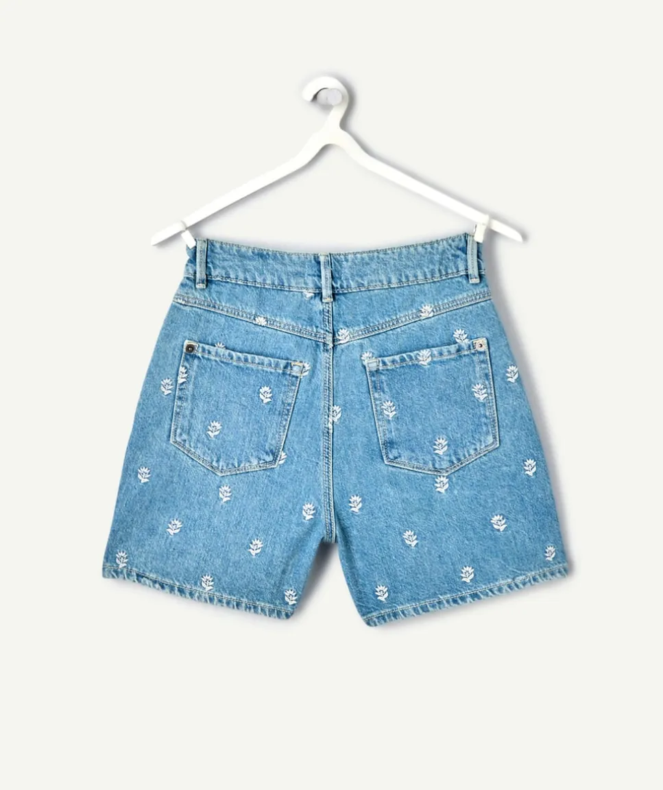 Short fille mom jean imprimé