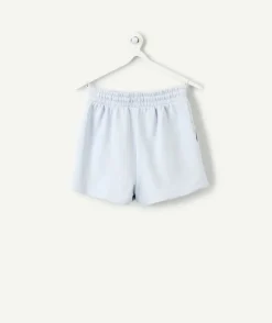 Short fille relax bleu