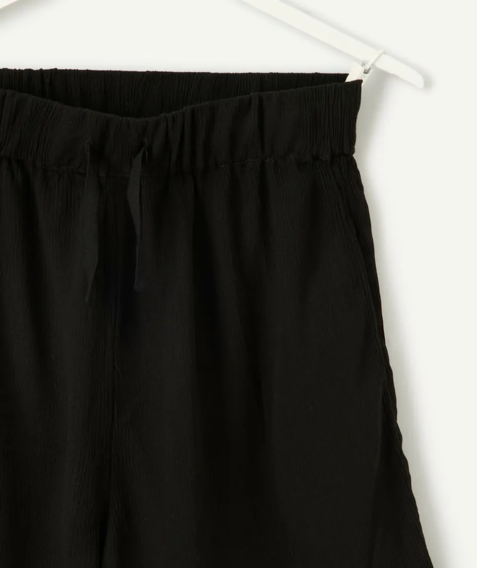 Short fille relax noir
