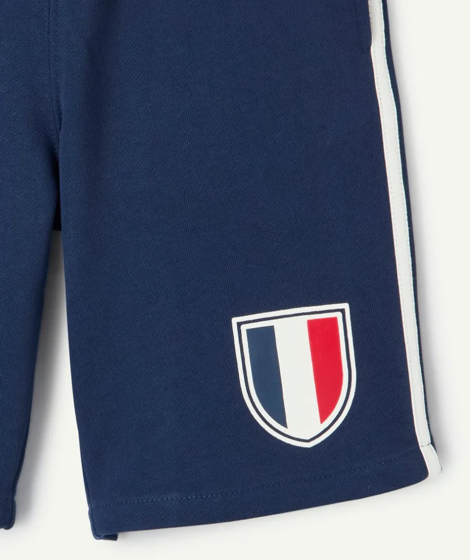 Short garçon bleu coupe du monde france
