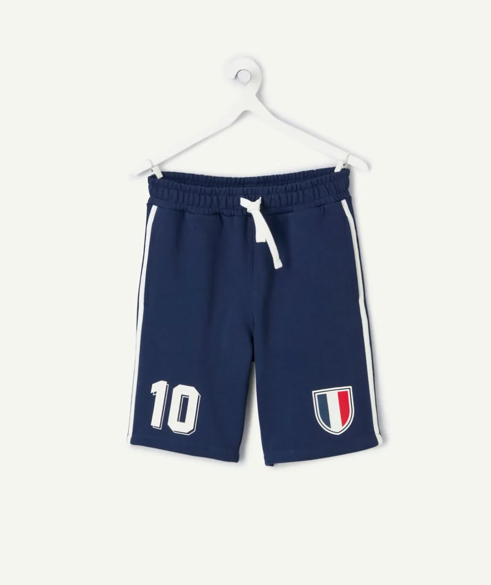 Short garçon bleu coupe du monde france