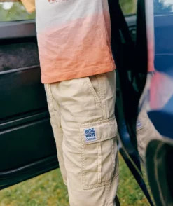 Short garçon cargo beige