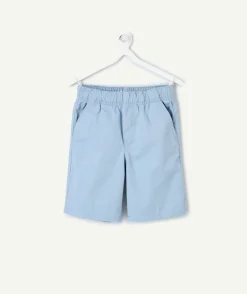 Short garçon chino bleu