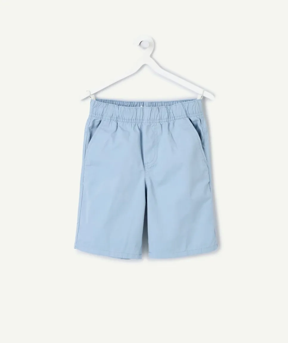 Short garçon chino bleu