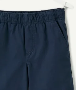Short garçon coton bleu marine