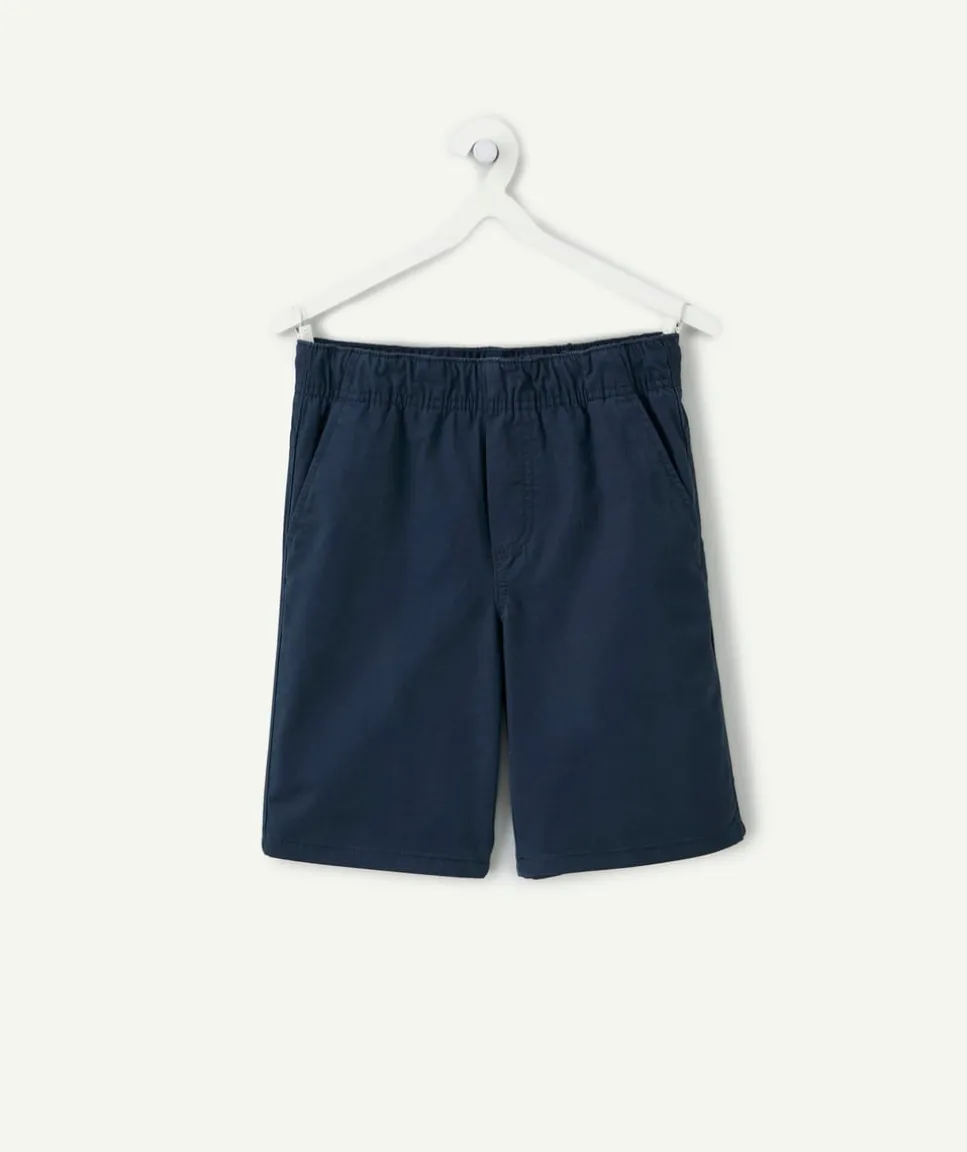 Short garçon coton bleu marine